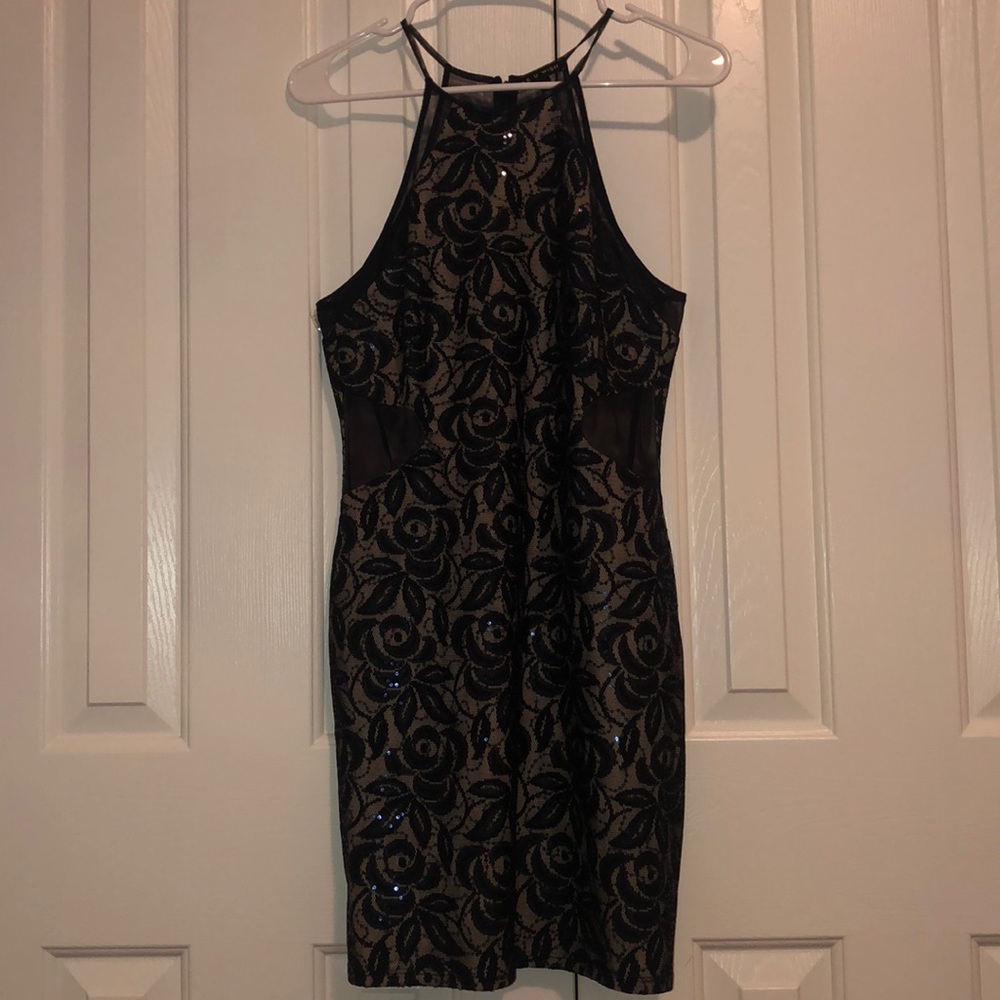 Blue Mesh Dress
